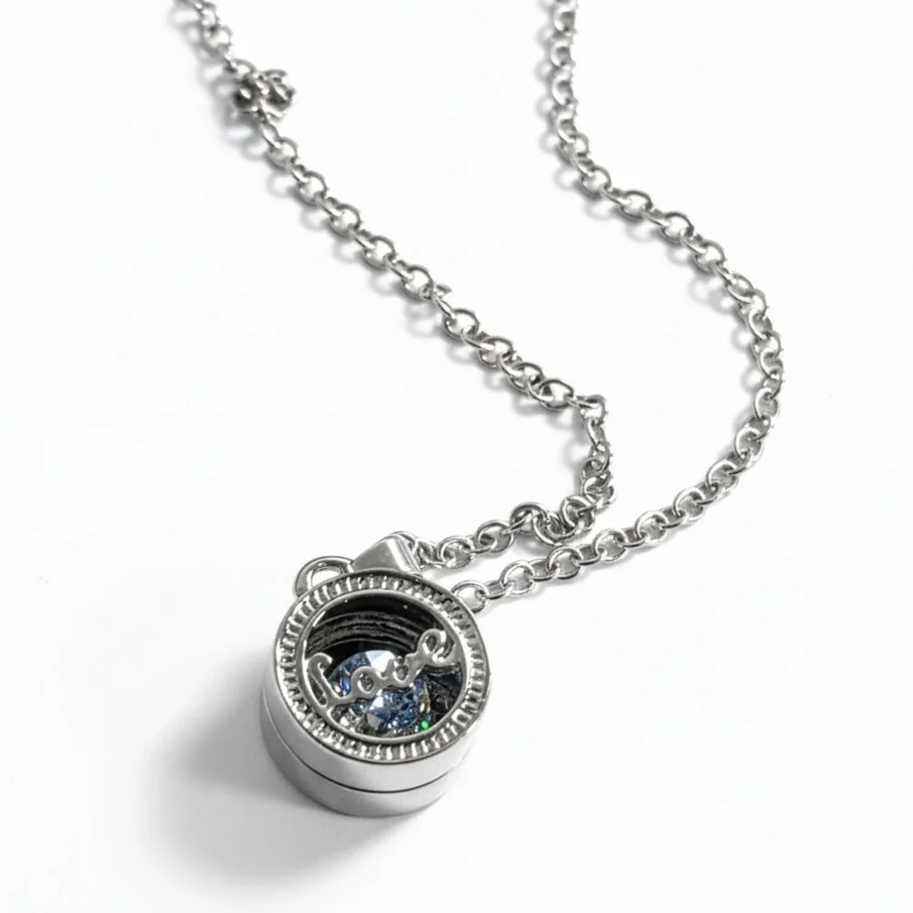 Swarovski Crystal Floating Heart Necklace ✨ Sparkly Love Pendant - Picture 3 of 5